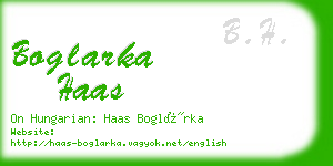 boglarka haas business card